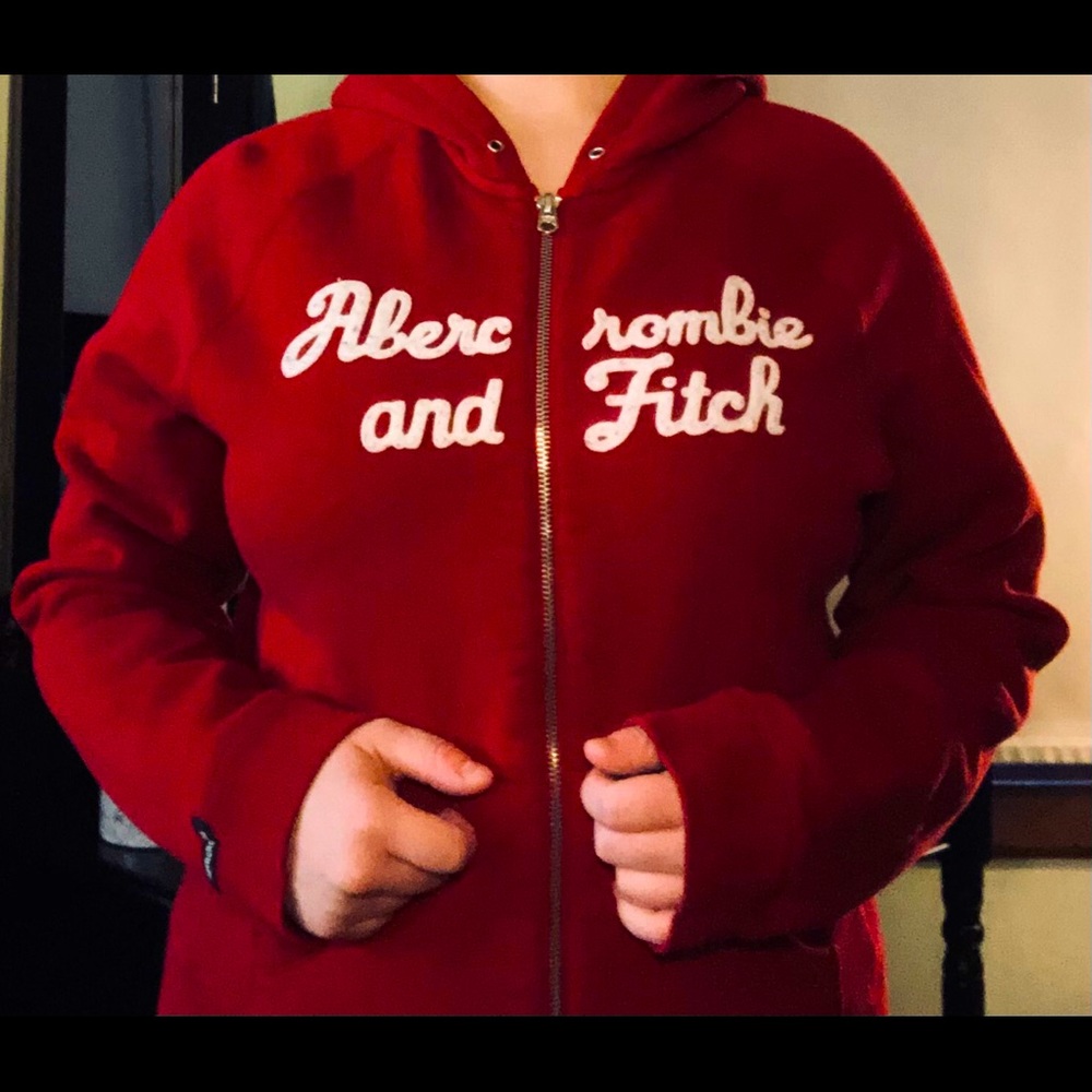 Abercrombie & Fitch Red Sweatshirt